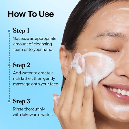 فوم شستشوی هیالورونیک اسید ریز مولکول توریدن آبرسان و مرطوب کننده پوست Torriden Dive In Low Molecular Hyaluronic Acid Cleansing Foam
