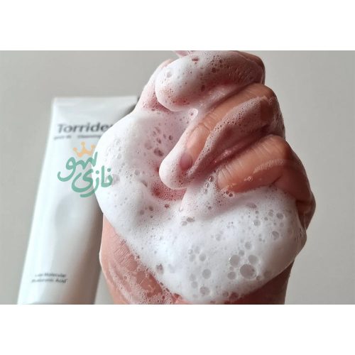 فوم شستشوی هیالورونیک اسید ریز مولکول توریدن آبرسان و مرطوب کننده پوست Torriden Dive In Low Molecular Hyaluronic Acid Cleansing Foam