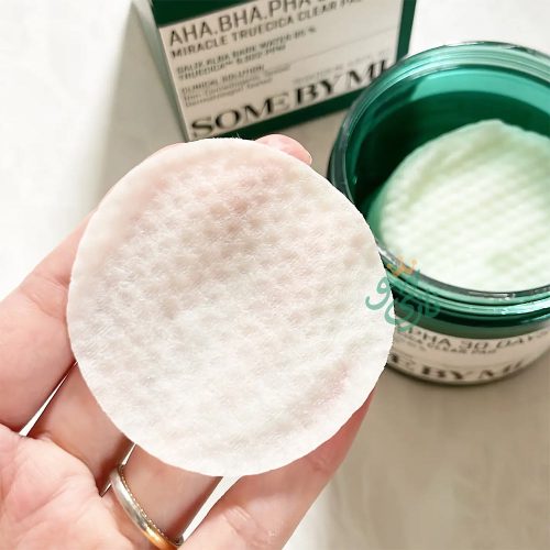 پد لایه بردار و ضد جوش 30 روزه میراکل سام بای می SOME BY MI AHA BHA PHA 30 Days Miracle Truecica Clear Pad