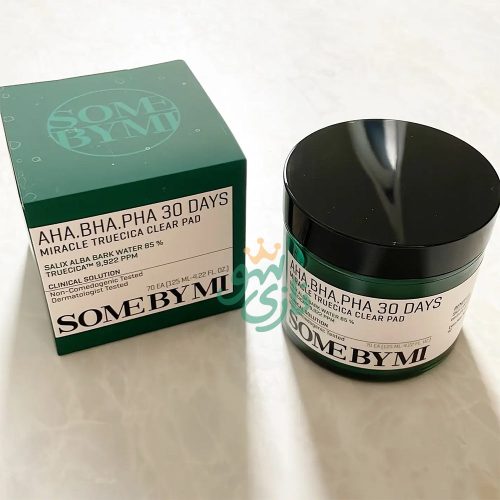 پد لایه بردار و ضد جوش 30 روزه میراکل سام بای می SOME BY MI AHA BHA PHA 30 Days Miracle Truecica Clear Pad
