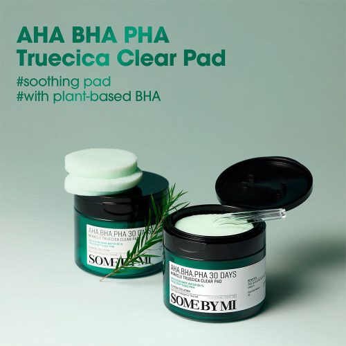 پد لایه بردار و ضد جوش 30 روزه میراکل سام بای می SOME BY MI AHA BHA PHA 30 Days Miracle Truecica Clear Pad