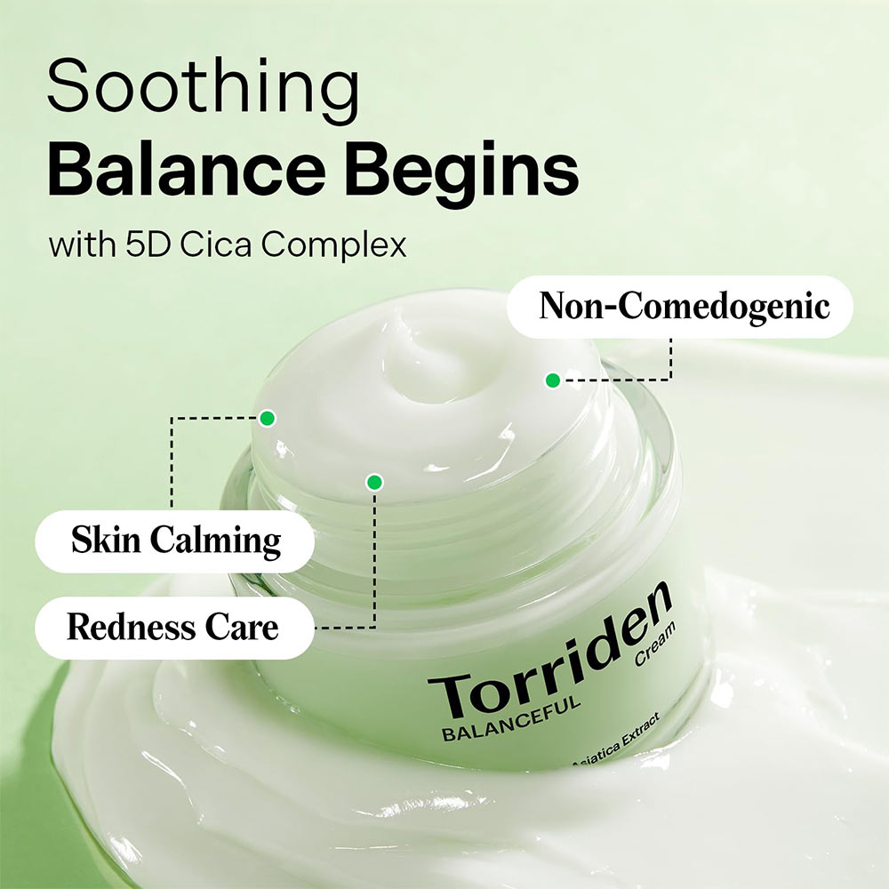 کرم تسکین دهنده سیکا توریدن 2 کرم تسکین دهنده سیکا توریدن Torriden Balanceful Cica Cream