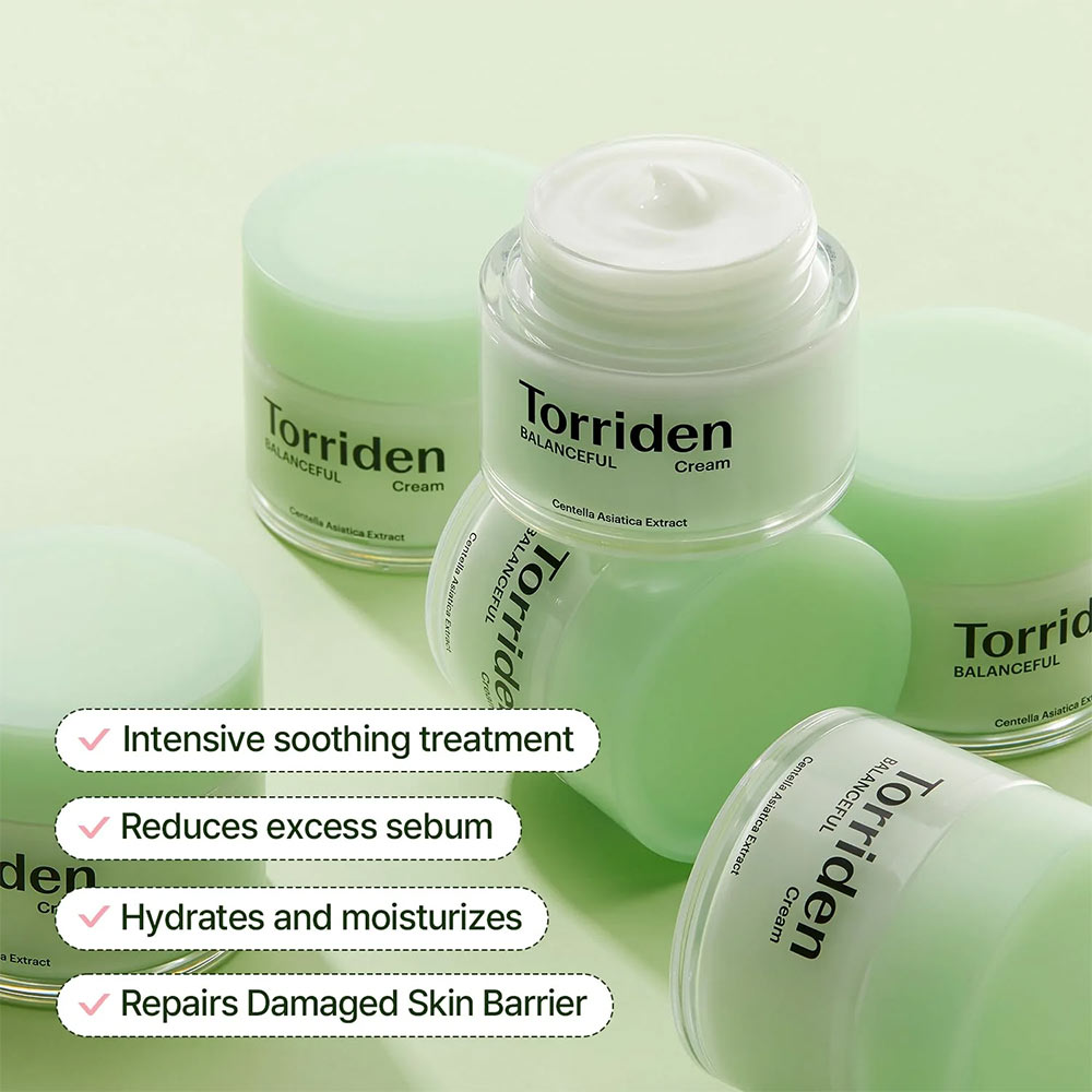 کرم تسکین دهنده سیکا توریدن 11 کرم تسکین دهنده سیکا توریدن Torriden Balanceful Cica Cream