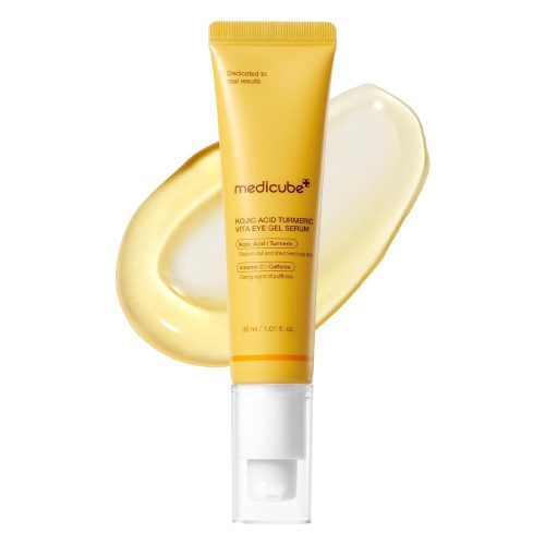 سرم ژلی دور چشم زردچوبه و کوجیک اسید مدی کیوب روشن کننده و جوانساز Medicube Kojic Acid Turmeric Vita Eye Gel Serum