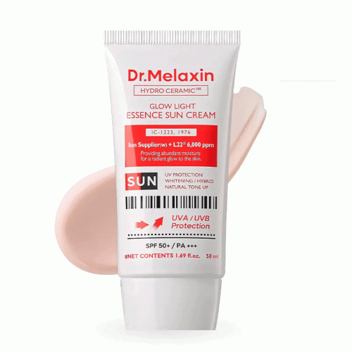 اسنس ضدآفتاب تون آپ هیدرو سرامیک گلو لایت دکتر ملاکسین Dr.Melaxin Hydro Ceramic Glow Light Essence Sun Cream