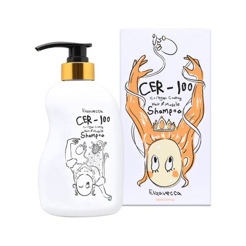 شامپو کلاژن الیزاوکا ترمیم کننده مو خشک و آسیب دیده Elizavecca CER-100 Collagen Coating Hair A+ Muscle Shampoo