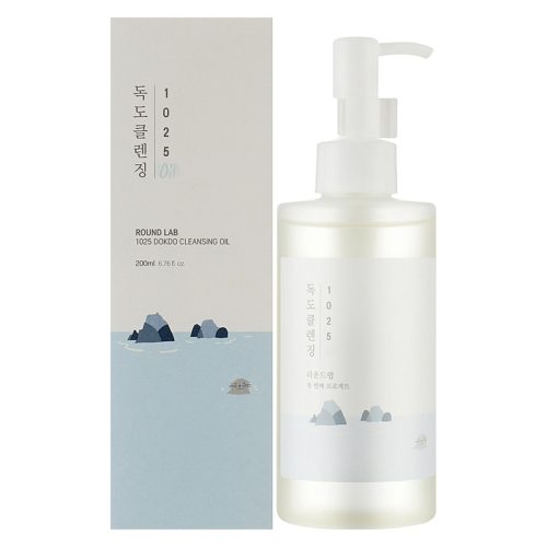 شوینده روغنی دوکدو راندلب کنترل چربی و منافذ، ضد جوش و تسکین دهنده ROUND LAB 1025 Dokdo Cleansing Oil