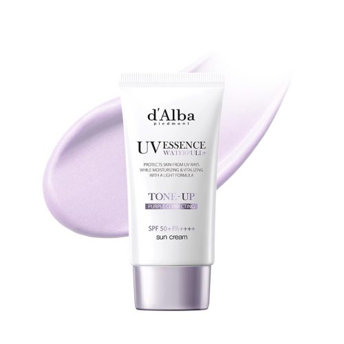 ضد آفتاب اصلاح رنگ و تون آپ بنفش د البا d’Alba Waterfull Purple Correcting Tone-Up Sun Cream