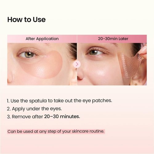پچ زیر چشم کلاژن و پپتاید بایودنس ضد چروک، آبرسان و روشن کننده Biodance Collagen Peptide Eye Patches