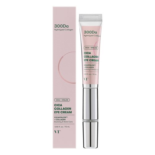 کرم دور چشم ویبره دار سیکا کلاژن وی تی کازمتیک ترمیم کننده و ضد چروک VT Cica Collagen Eye Cream