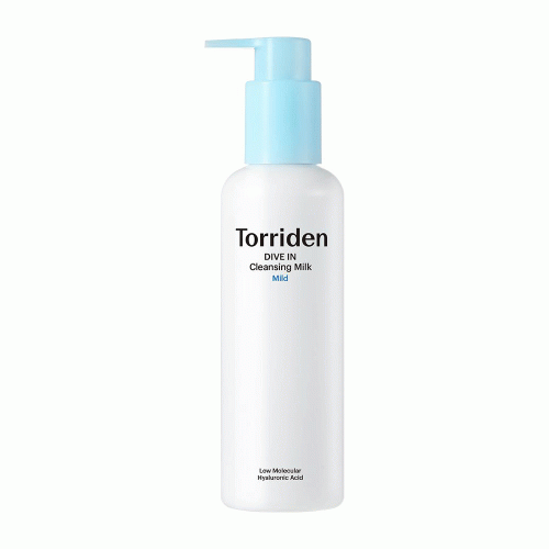شوینده میلکی ریز مولکولی هیالورونیک اسید توریدن آبرسان و تقویت سد دفاعی پوست Torriden DIVE IN Low Molecular Hyaluronic Acid Cleansing Milk