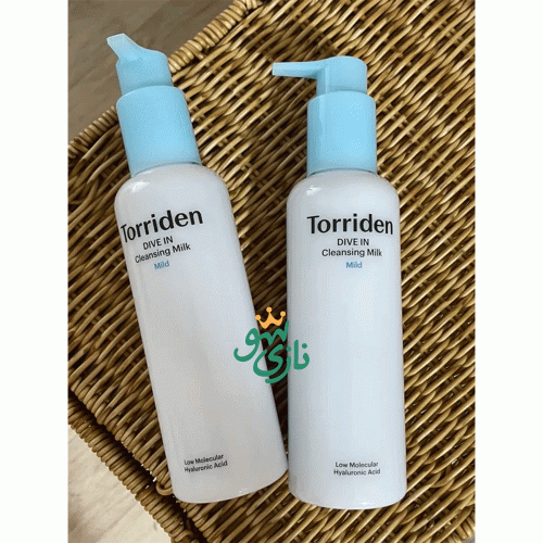 شوینده میلکی ریز مولکولی هیالورونیک اسید توریدن آبرسان و تقویت سد دفاعی پوست Torriden DIVE IN Low Molecular Hyaluronic Acid Cleansing Milk