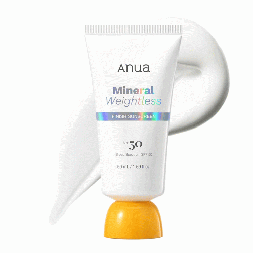 ضد آفتاب سبک مینرال آنوا آبرسان، تسکین دهنده و تقویت سد دفاعی پوست Anua Mineral Weightless Finish Sunscreen