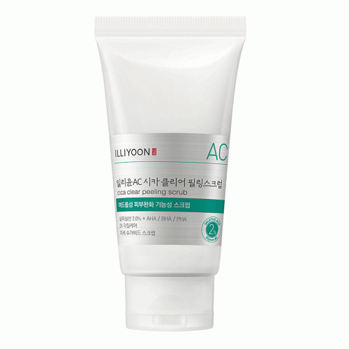 اسکراب لایه بردار ضد جوش و تسکین دهنده بدن سیکا ایلیون ILLIYOON AC Cica Clear Peeling Scrub