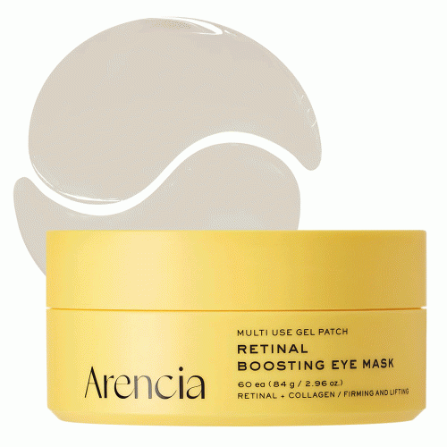 پچ زیر چشم رتینال آرنسیا رفع حلقه‌ های تیره، خطوط ریز، پف زیر چشم Arencia Retinal Boosting Eye Mask