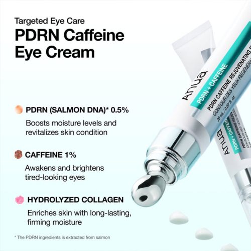 کرم دور چشم PDRN و کافئین آنوا ضد پف و تیرگی، ضد چروک و جوانساز 15 کرم دور چشم PDRN و کافئین آنوا ضد پف و تیرگی، ضد چروک و جوانساز Anua PDRN Caffeine Rejuvenating Eye Cream