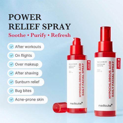 اسپری هیپوکلروس اسید مدی کیوب ضد جوش و تسکین دهنده medicube Hypochlorous Acid Daily Facial Spray