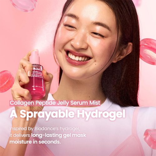 سرم میست ژلی کلاژن و پپتاید بایودنس آبرسان قوی و درخشان کننده پوست Biodance Collagen Peptide Jelly Serum Mist