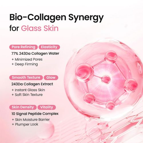 سرم میست ژلی کلاژن و پپتاید بایودنس آبرسان قوی و درخشان کننده پوست Biodance Collagen Peptide Jelly Serum Mist