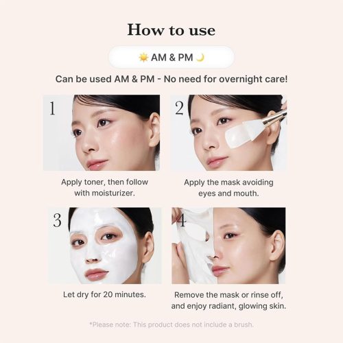 ماسک میلکی کلاژن و نیاسینامید مدی کیوب روشن کننده پوست Medicube Collagen Milky Glow Daytime Wrapping Mask