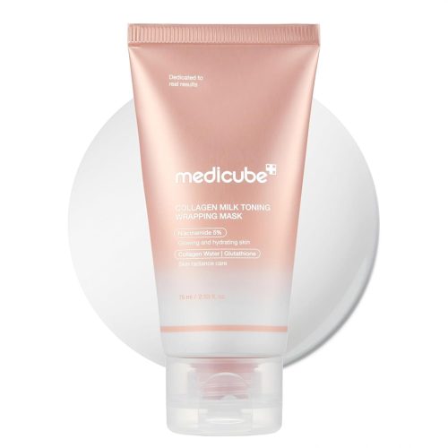 ماسک میلکی کلاژن و نیاسینامید مدی کیوب روشن کننده پوست Medicube Collagen Milky Glow Daytime Wrapping Mask