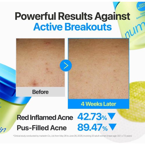 پد تونر ضد جوش آزلائیک اسید و سیکا نامبوزین numbuzin Zero Blemish Azela Cica Balancing Dual Pads