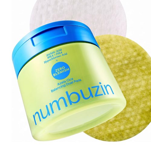پد تونر ضد جوش آزلائیک اسید و سیکا نامبوزین numbuzin Zero Blemish Azela Cica Balancing Dual Pads