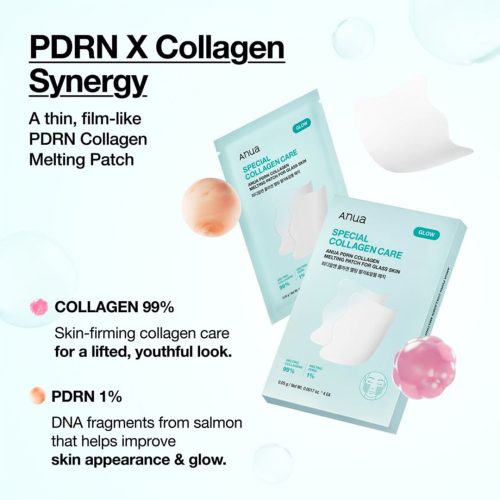 پچ ذوب شونده کلاژن و PDRN آنوا درخشان کننده و سفت کننده پوست 11 پچ-ذوب-شونده-کلاژن-و-PDRN-آنوا-درخشان-کننده-و-سفت-کننده-پوست-Anua-PDRN-Collagen-Melting-Patch-For-Glass-Skin