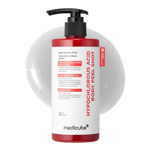 پیل شات بدن هیپوکلروس اسید و برنج مدی کیوب لایه بردار ملایم و ضد جوش medicube Body Peel Shot with Hypochlorous Acid