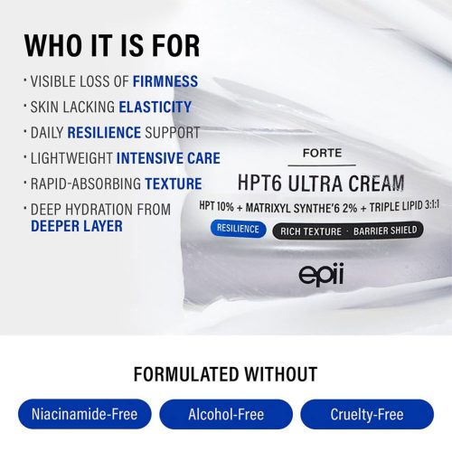 کرم شب ترمیم کننده، ضد چروک و جوانساز HPT6 اپی 10 درصد epii HPT6 Ultra Cream 10%