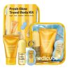 کیت مینی محصولات مراقبت بدن کوجیک اسید مدی کیوب medicube Fresh Glow Body Kit Travel Ready Hair & Body Set
